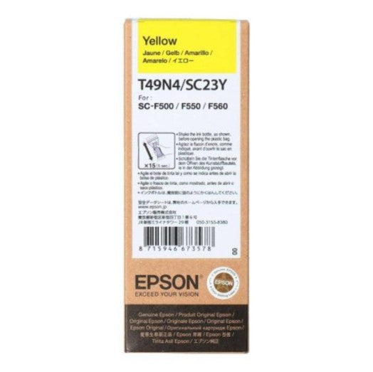 Epson Cartuccia T49N4 Giallo per Stampante SC-F100/SC-F500 Epson Cartuccia T49N4 Giallo per Stampante SC-F100/SC-F500